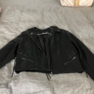 Nasty Gal Vegan Leather Coat
